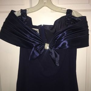 Navy blue gown